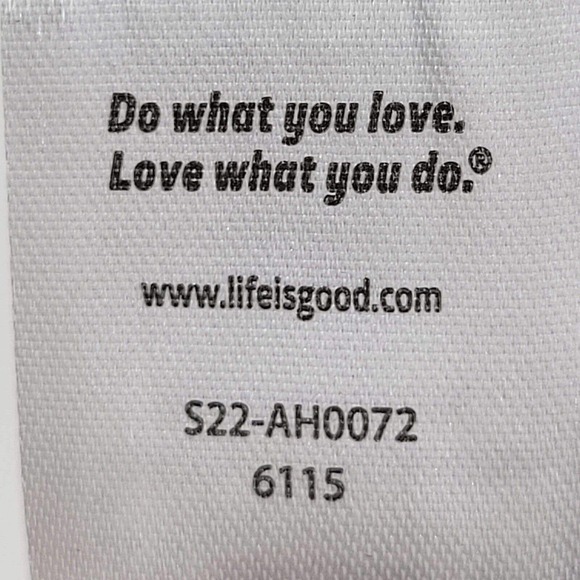 Life Is Good Dog Logo One Size Blue Strap Back Baseball Cap Hat Adjustable - Picture 10 of 10